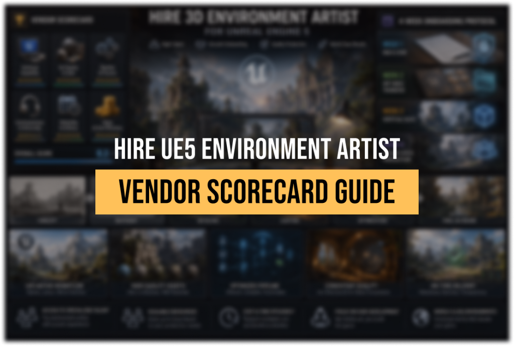 Hire 3D Environment Artist for Unreal Engine 5: Vendor Scorecard and Onboarding