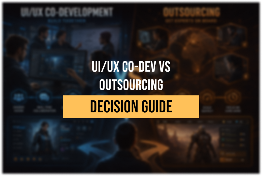 UI/UX Co-Development vs Outsourcing for Game Production: How to Choose the Right Model