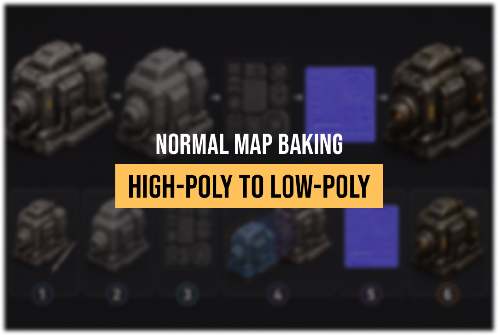 High-Poly to Low-Poly Baking: Normal Maps for Game Engines