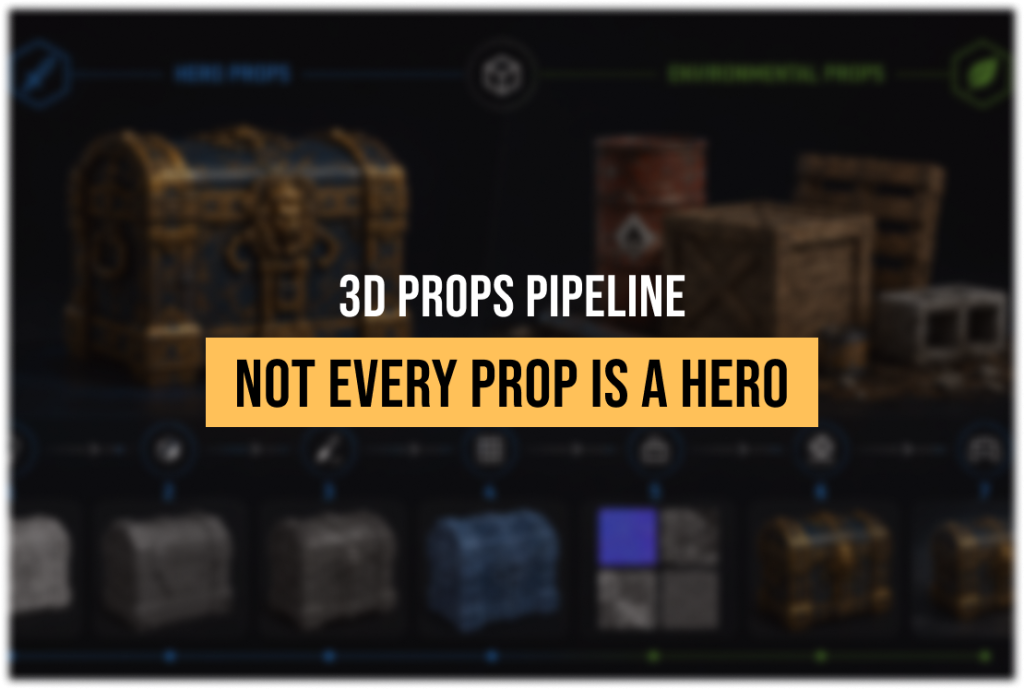 3D Props Production Pipeline for AAA Games: Hero vs Environmental Props