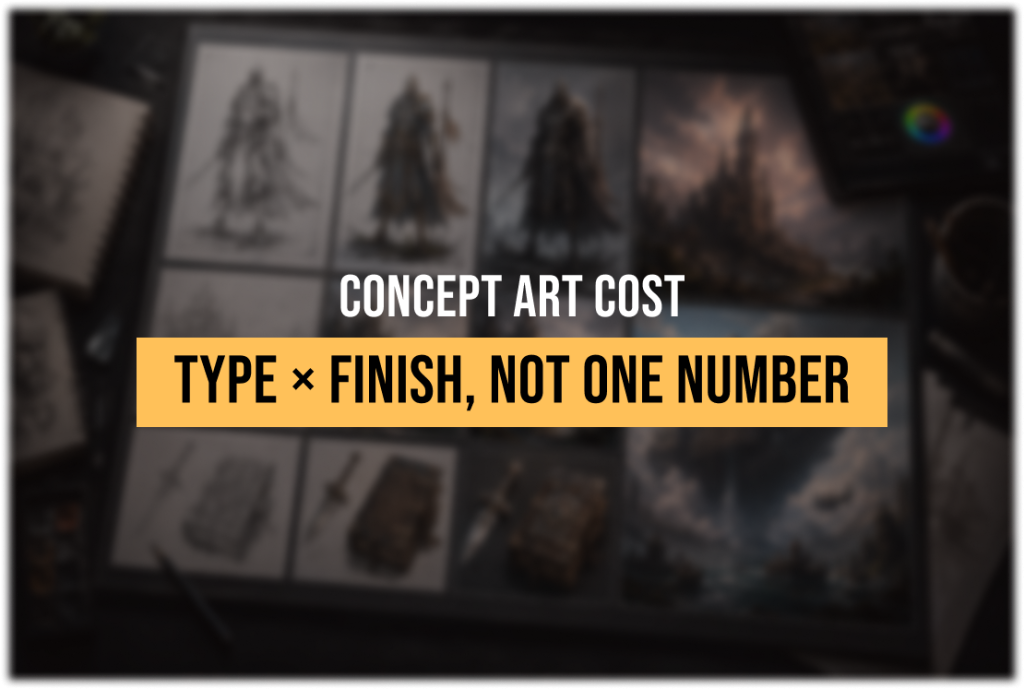 How Much Does Concept Art Cost? A Breakdown by Asset Type and Finish Level