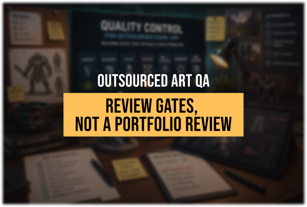 Quality Control for Outsourced Game Art: Building Gates That Actually Catch Problems