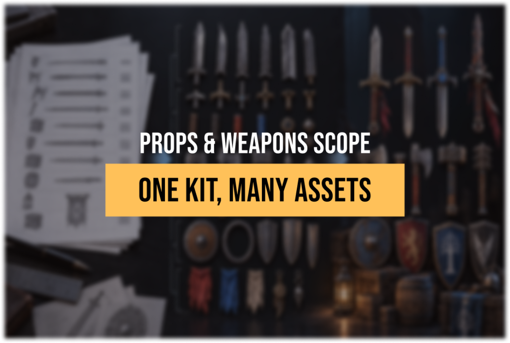 Turning a Props and Weapons Asset List Into a Kit You Can Schedule and Reuse