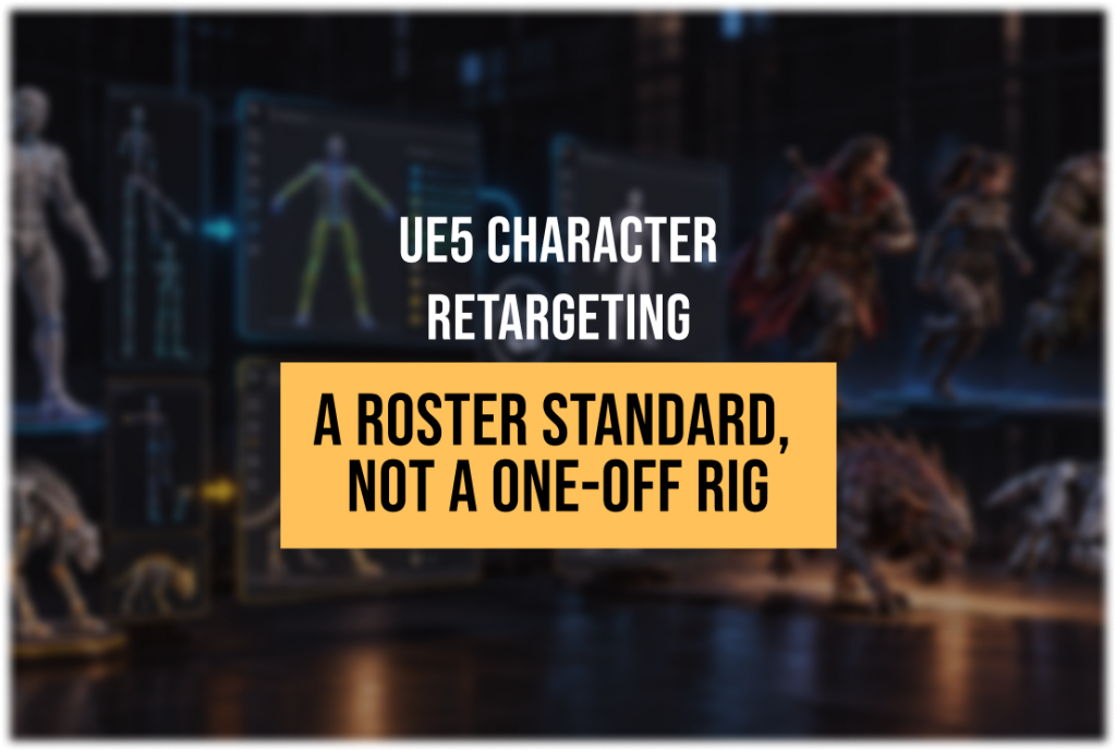 UE5 Skeletal Mesh Retargeting: Building a Pipeline for Large Character Rosters