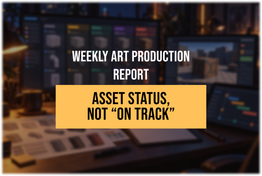 What a Weekly Art Production Report Should Contain