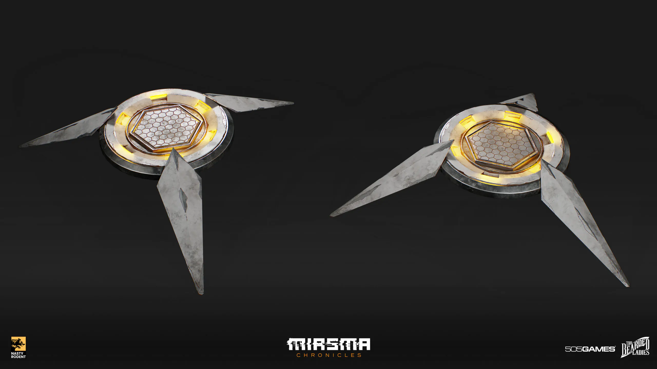 Sci-fi holo projector 3D model — Futuristic tech prop for game development