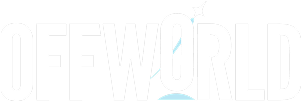 Offworld Industries official logo with rocket launch icon