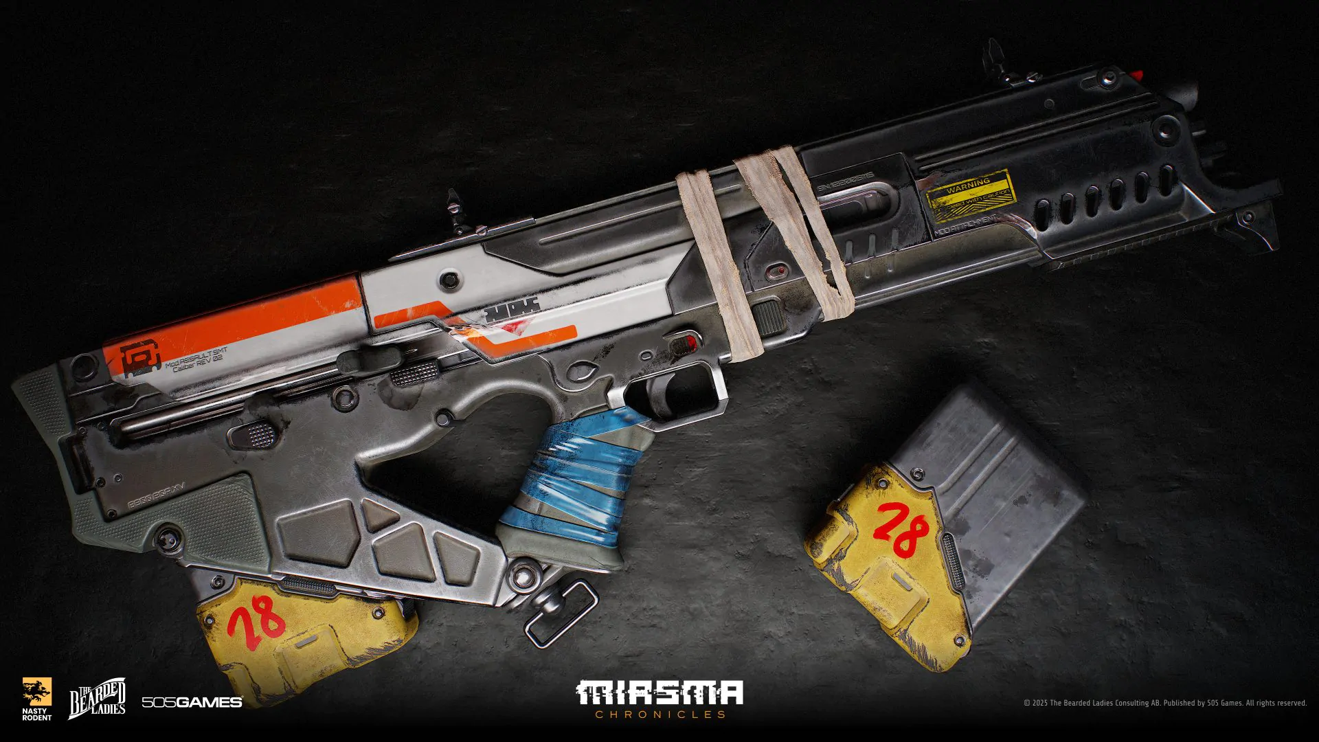 High-tech sci-fi rifle 3D model — Detailed weapon asset for tactical games