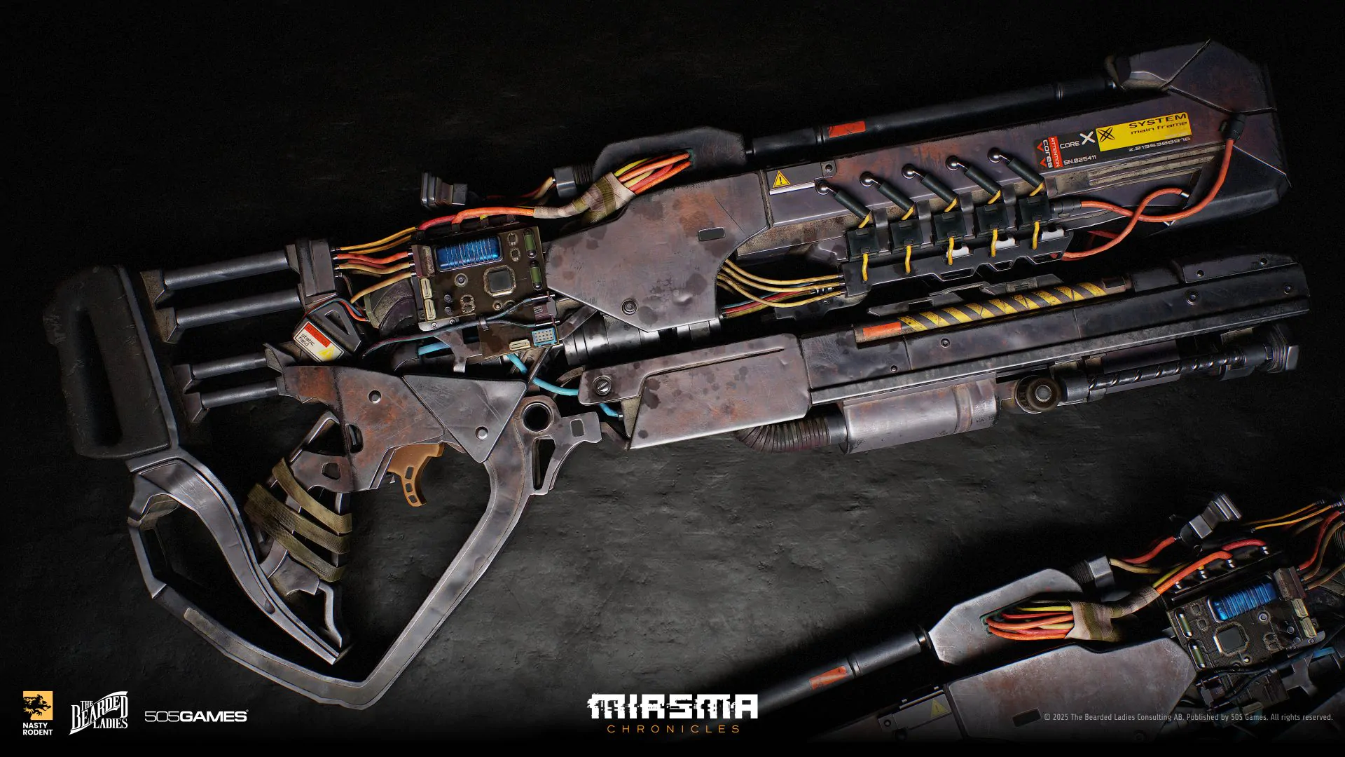Sci-fi Bouncer heavy weapon 3D model — Futuristic weapon asset for tactical games