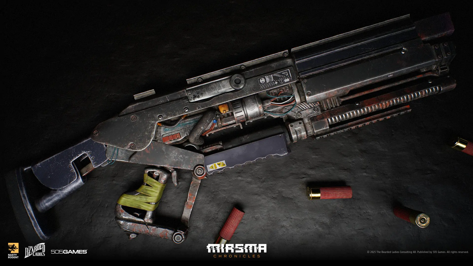 Tactical sci-fi shotgun 3D model — Realistic weapon texturing and modeling