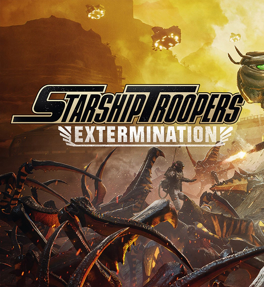 Starship Troopers: Extermination promotional banner — Sci-fi creatures and battle props 3D art production