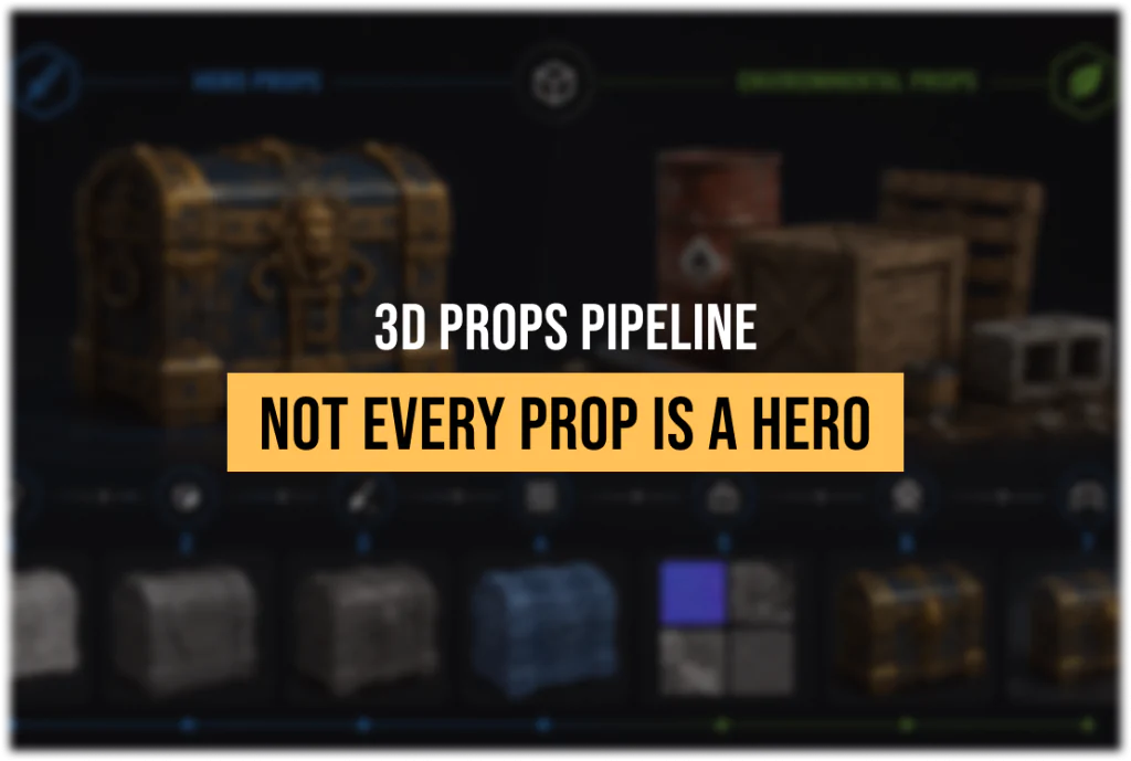 3D Props Production Pipeline for AAA Games: Hero vs Environmental Props