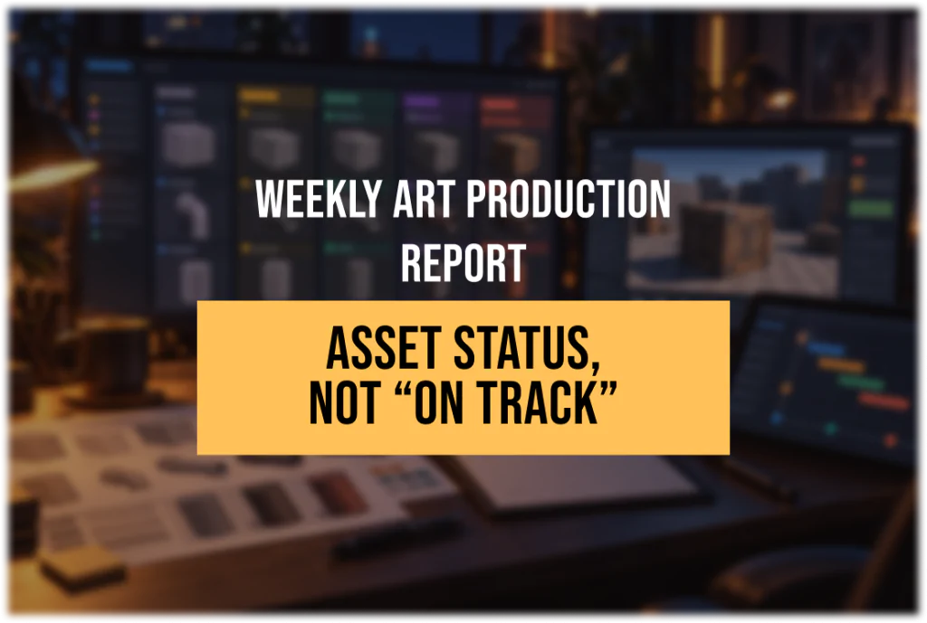 What a Weekly Art Production Report Should Contain